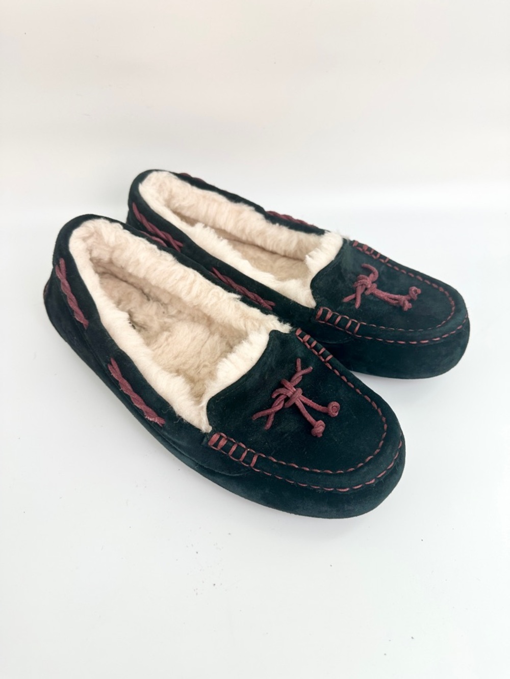 UGG Brett Moccasin Slip On Slippers Women's Size 9 UGGplush Lined - Picture 3 of 11